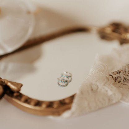 Gaby Turquoise Hoops